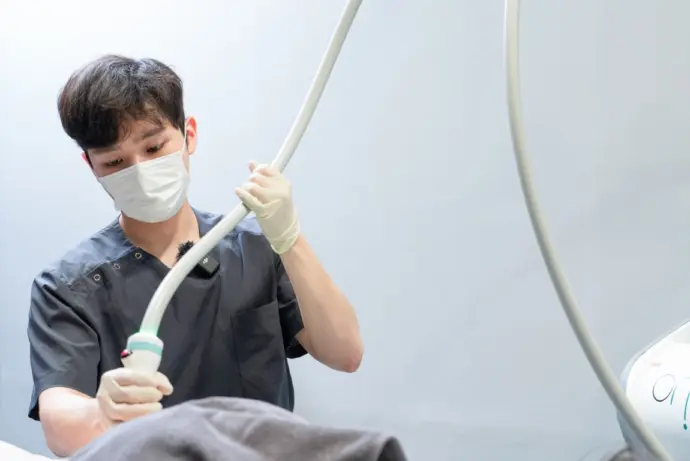 ペッ注射の様子